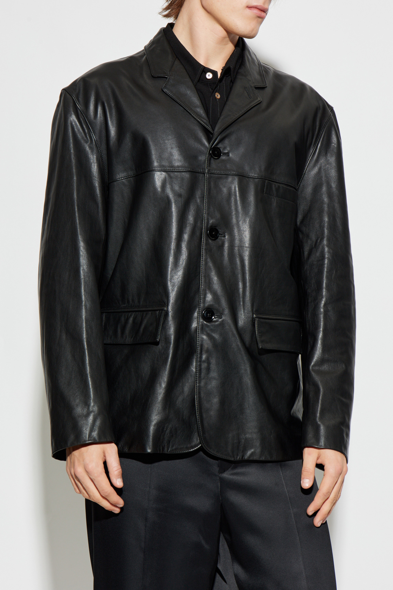 LEMAIRE │ LEATHER TRUCKER JACKET Lemaire Calf Leather Trucker Jacket In Brown | ModeSens
